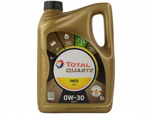 Olej motorový 0W30 TOTAL QUARTZ INEO FDE 5L