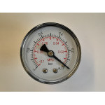 Manometr 1/8" -1-0 barů MZ 50mm, plast zadní