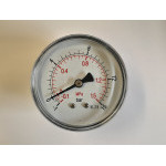 Manometr 1/4" -1-15 barů MZ 63mm, plast zadní