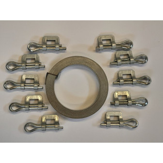 Sada spon závlačkových s pásem 12mm W1 Motex