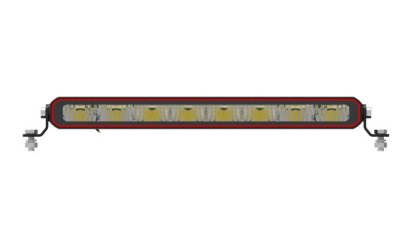 Svítilna pracovní, LED rampa, délka 378 mm, 12-48V, 15 CREE LED, 8x10W, 10260Lm, R112, R10