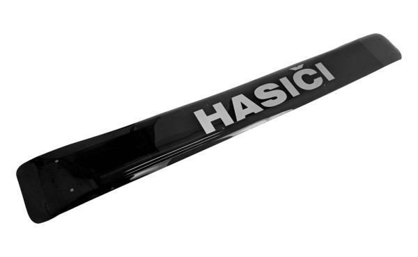 Clona stinicí spojler s nápisem HASIČI s držáky