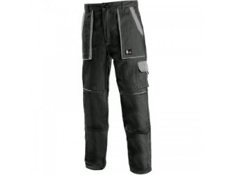 Kalhoty pánské montérkové do pasu CXS-LUXY JOSEF, černo-šedé, vel. 60, CANIS