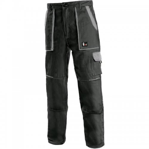 Kalhoty pánské montérkové do pasu CXS-LUXY JOSEF, černo-šedé, vel. 60, CANIS