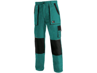 Kalhoty pánské montérkové do pasu CXS-LUXY JOSEF, zeleno-černé, vel. 60, CANIS