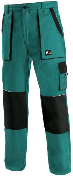 Kalhoty pánské montérkové do pasu CXS-LUXY JOSEF, zeleno-černé, vel. 60, CANIS