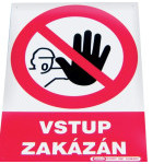 Tabule ZÁKAZ VSTUPU - zákaz