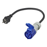Adaptér - zástrčka E/SCHUKO na CEE IP44, 230V 16A