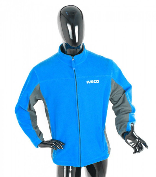 Bunda/mikina fleece IVECO modrá 3XL