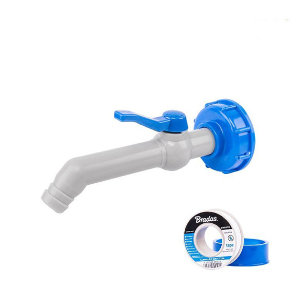 Kohoutek PP 45° na hadici pro 25mm s PTFE páskou
