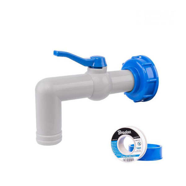 Kohoutek PP 90° na hadici pro 32mm s PTFE páskou