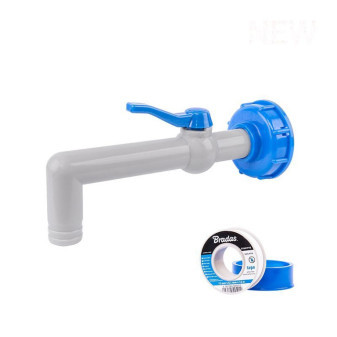 Kohoutek PP 90° na hadici pro 25mm s PTFE páskou