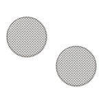 Samolepka odrazda 3D kulatá, 5cm, stříbrná, reflexní prvky, 2ks