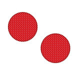 Samolepka odrazka 3D kulatá, 5cm, červená, reflexní prvky, 2ks