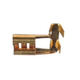 Konektor protiotřesový - zdířka 6,3mm, kabel 1,5mm2 s vývodkou