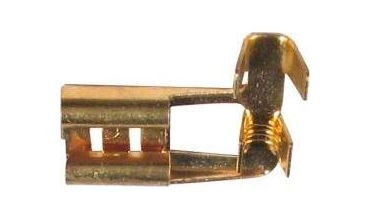 Konektor protiotřesový - zdířka 6,3mm, kabel 1,5mm2 s vývodkou