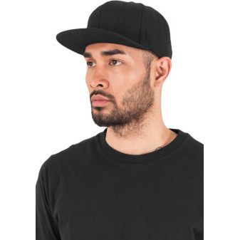 Čepice kšiltovka Snapback, FLEXFIT Yupoong baseballová, černá