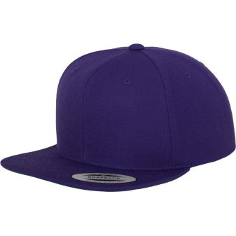 Čepice kšiltovka Snapback, FLEXFIT Yupoong baseballová, fialová