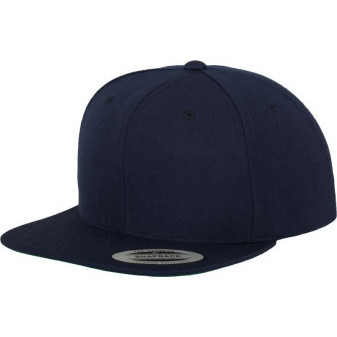 Čepice kšiltovka Snapback, FLEXFIT Yupoong baseballová, námořní modrá