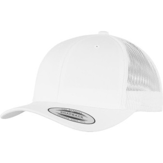 Čepice kšiltovka FLEXFIT Yupoong, Trucker, síťkovaná, bílá