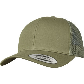 Čepice kšiltovka FLEXFIT Yupoong, Trucker, síťkovaná, buck, hnědá