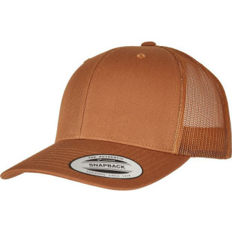 Čepice kšiltovka FLEXFIT Yupoong, Trucker, síťkovaná, karamelová