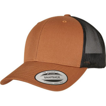 Čepice kšiltovka FLEXFIT Yupoong, Trucker, síťkovaná, karamelovo-černá