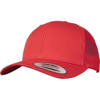 Čepice kšiltovka FLEXFIT Yupoong, Trucker, síťkovaná, červená