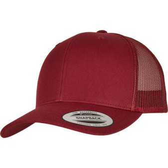 Čepice kšiltovka FLEXFIT Yupoong, Trucker, síťkovaná, brusnikovo červená