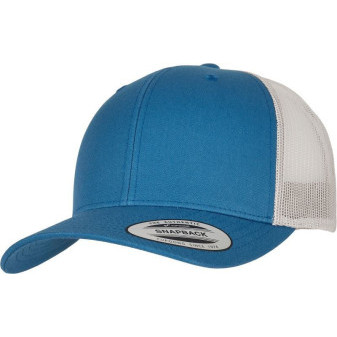 Čepice kšiltovka FLEXFIT Yupoong, Trucker, síťkovaná, modro-stříbrná