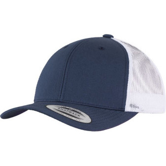 Čepice kšiltovka FLEXFIT Yupoong, Trucker, síťkovaná, námořní modrá-bílá