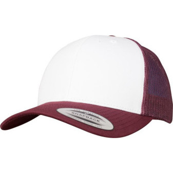 Čepice kšiltovka FLEXFIT Yupoong, Trucker, síťkovaná, bílo-fialová