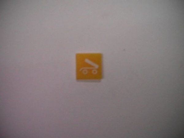 Symbol sklápění přívěsu žlutý Tatra