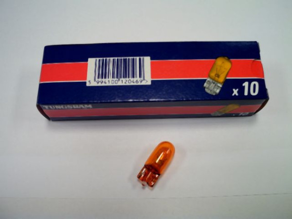 BULB 12V 5W ORANGE celosklo TU501A TUNGSRAM