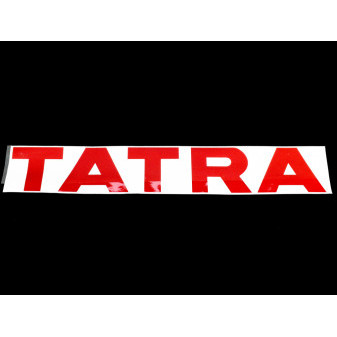 Samolepka nápis Tatra červený