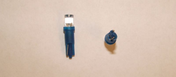 Žárovka 24V 1,2W WEDGE W2x4,6d T5 LED modrá JAGAN I, balení po 2 ks