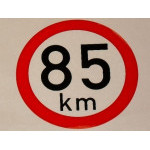 Samolepka rychlosti 85 km (průměr 190mm)