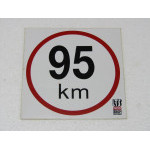 Samolepka rychlosti 95 km (průměr 145mm)