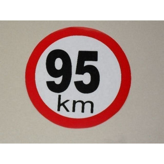 Samolepka rychlosti 95 km (průměr 180mm)