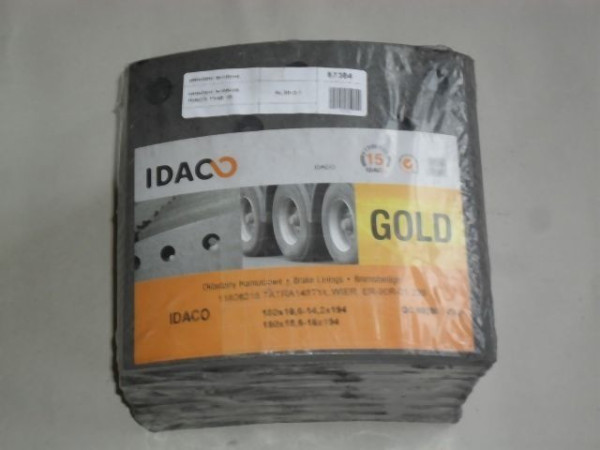 BRAKE LINING IDACO T148 180*186*11,2/15