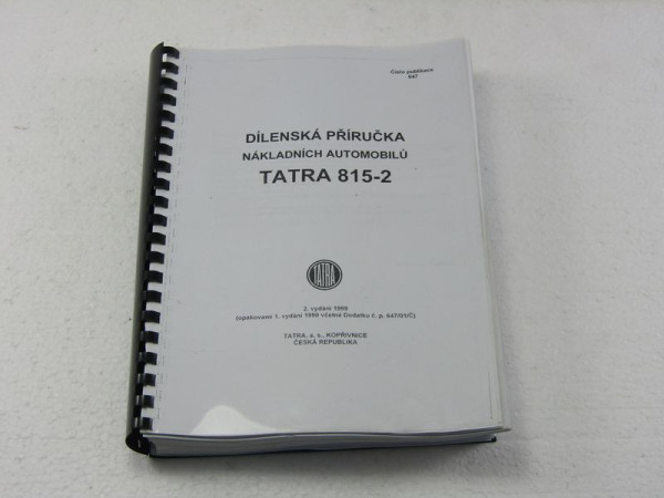 Příručka dílenská 647/R T815-2 TATRA