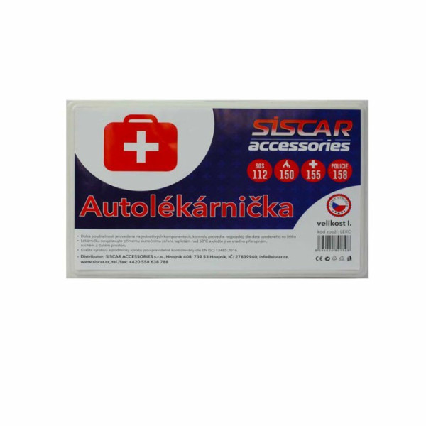 Autolékárnička plastová, velikost I