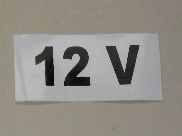 Samolepka 12V
