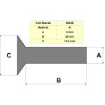 RIVET 8*20 Al plný FLAT HEAD