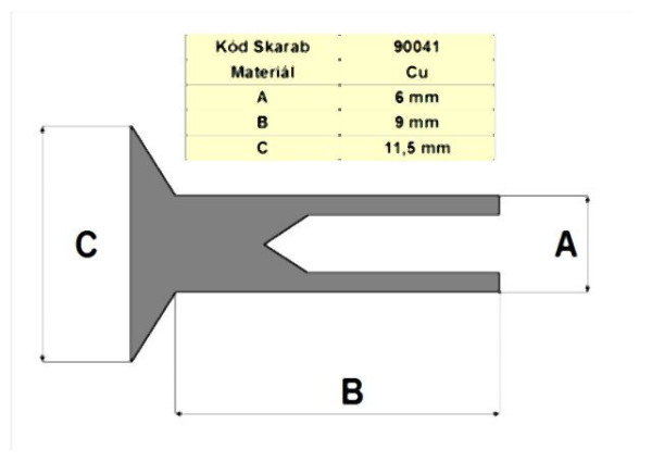 RIVET 6*9 Cu SEMITUBULAR FLAT HEAD