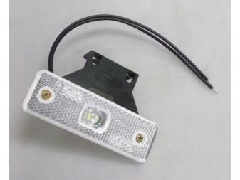 Svítilna obrysová přední s odrazkou s držákem, LED, 12V|24V