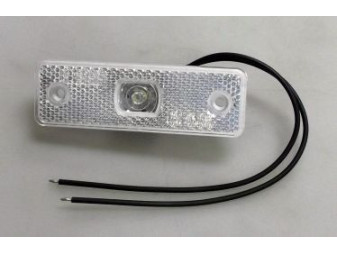 Svítilna obrysová přední s odrazkou, LED, 12V|24V