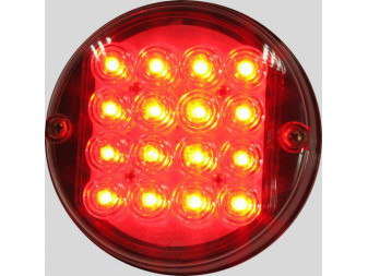 Svítilna mlhová červená, LED, 24V