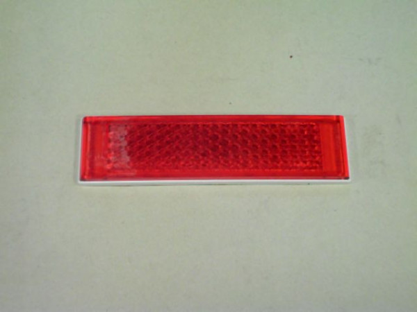 REFLECTIVE GLASS RED RECTANGLE