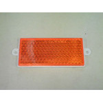 REFLECTIVE GLASS ORANGE RECTANGLE WITH HOLDERS
